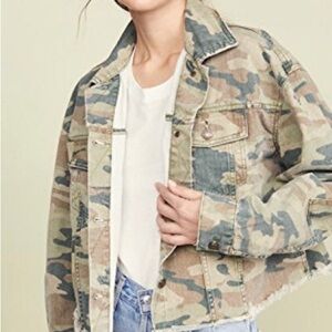 Free People Oversized Camo Jacket